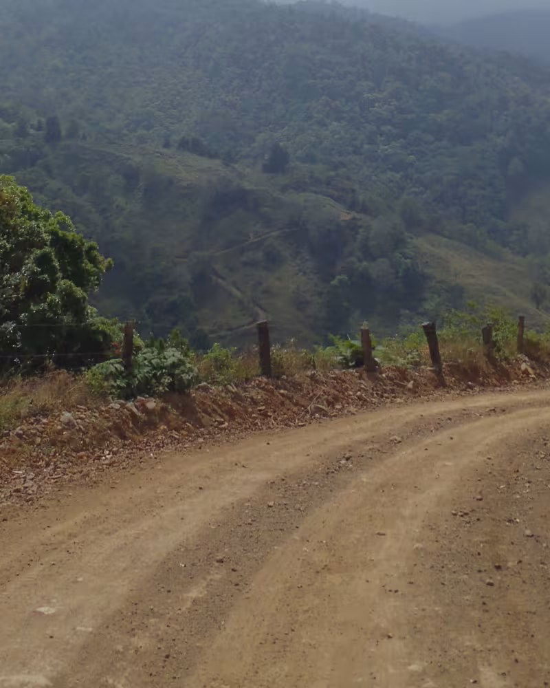 Rural mountain road