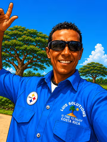 Luis celebrating life in Costa Rica